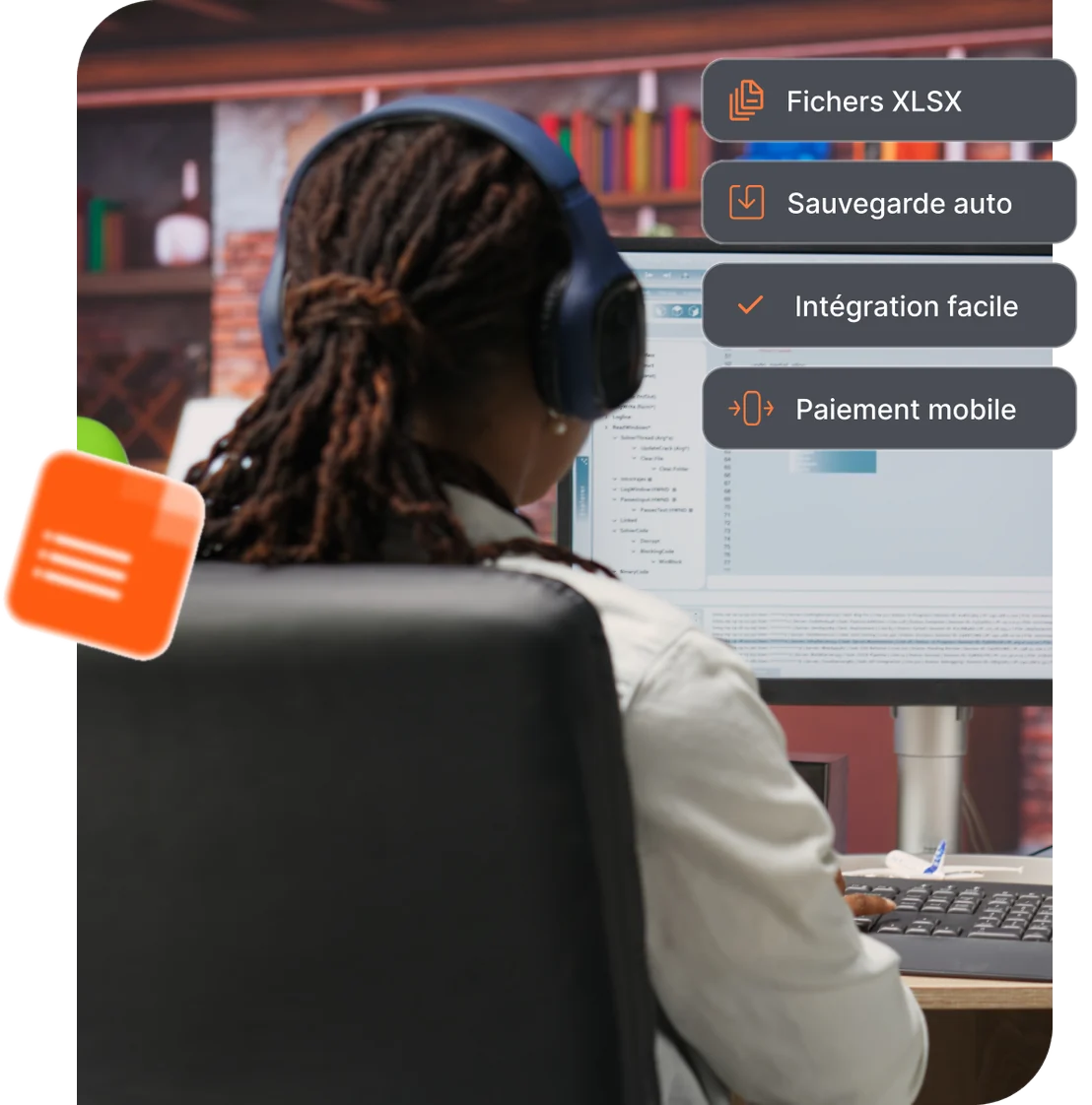 Un collaborateur remplit un formulaire SystaForms depuis son poste